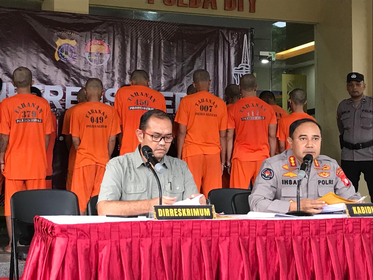 53 Orang Diamankan Polda DIY Dalam Operasi Pekat Progo 2025, Terbanyak Aksi Premanisme