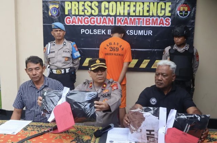 Sabet Driver Ojol Gunakan Celurit, Pemuda Asal Kasihan Bantul Diamankan Polisi