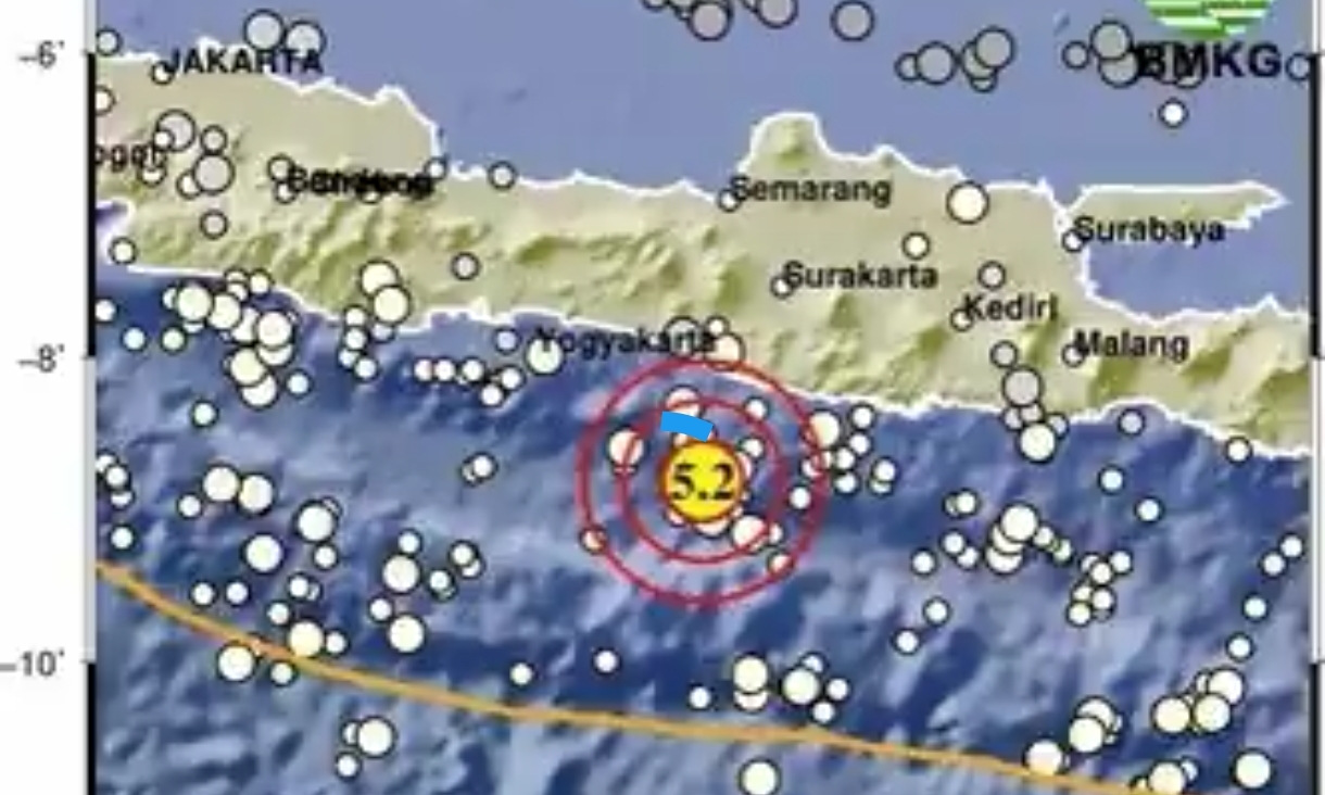 Gempa Jogja Hari Ini 1 Februari 2025 Dekat Gunungkidul, Warga Panik Keluar Rumah