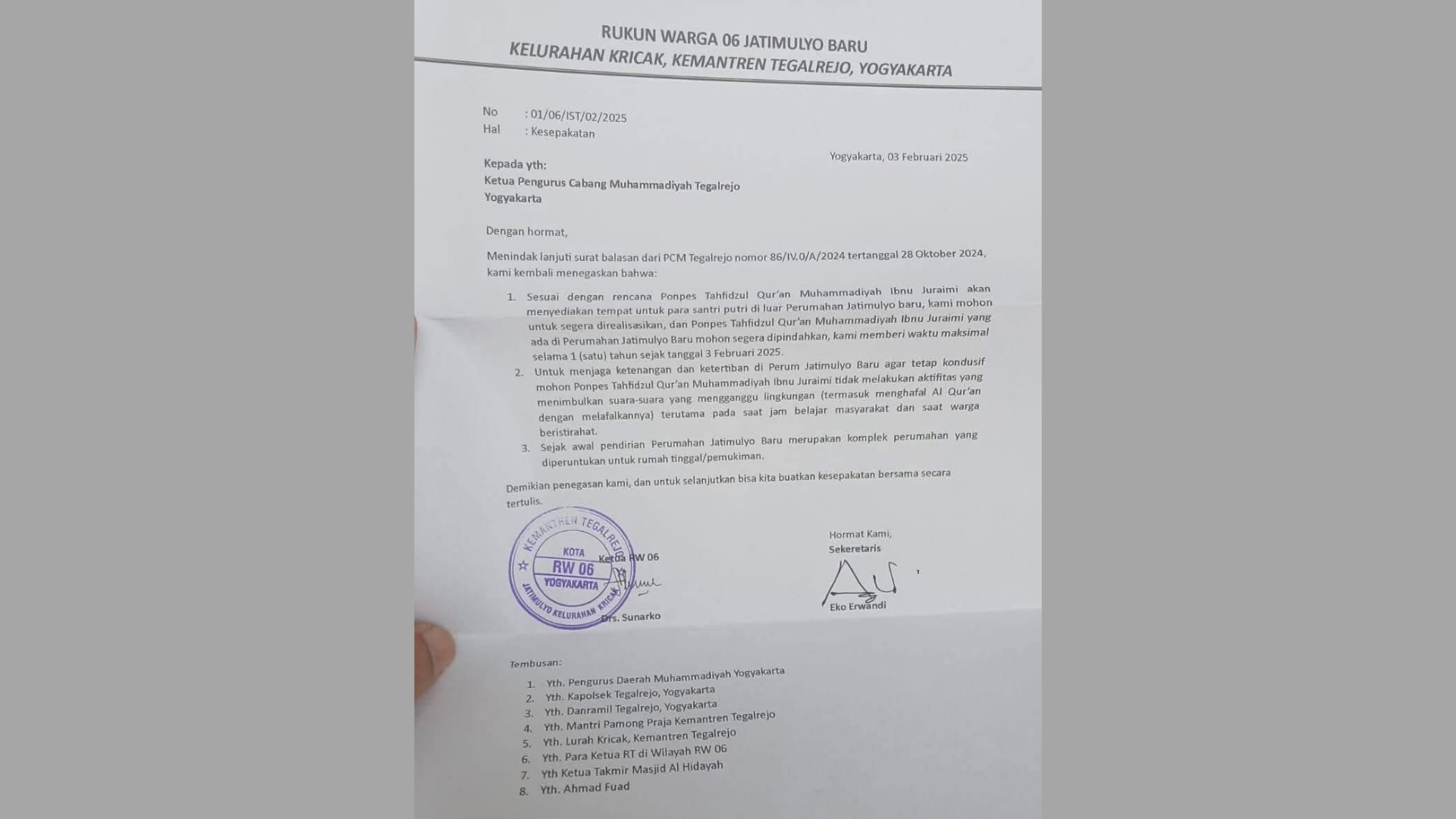 Beredar Surat Keberatan Ponpes Tahfidzul Quran Muhammadiyah Ibnu Juraimi Yogyakarta, Begini yang Terjadi ...