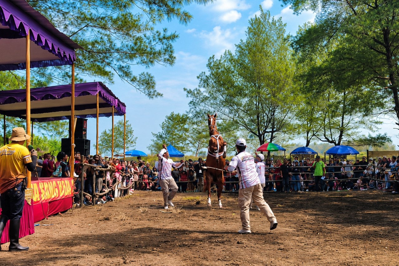Festival Kuda Jingkrak di Pantai Jetis Purworejo Sedot Ribuan Wisatawan