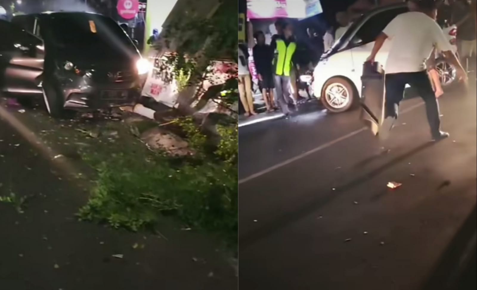 Kecelakaan Lalu Lintas di Malang, Mobil Ambulans Bawa Pasien Tabrakan Hingga Rusak Warung