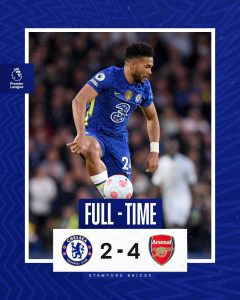 Chelsea kalah dari Arsenal di Stamford Bridge