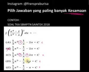 trik cepat mengerjakan soal UTBK