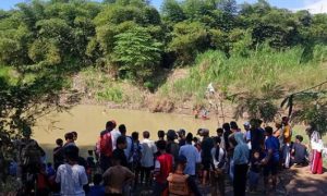 Lokasi dua bocah tenggelam di Sungai Cimanis Cirebon