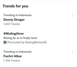 Denny Siregar menjadi trending Topik Twitter