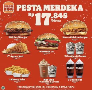 daftar promo makanan Hari Kemerdekaan