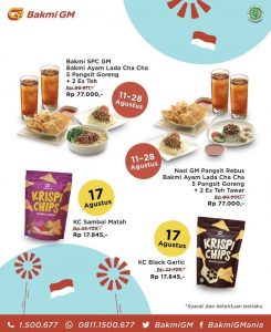 daftar promo makanan Hari Kemerdekaan