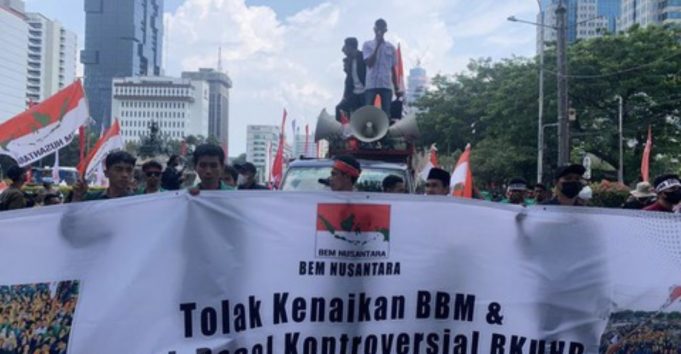 Demo Tolak Kenaikan BBM di Jakarta