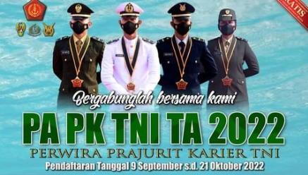 Cara Daftar Rekrutmen Perwira Prajurit Karier TNI 2022, Bagi Lulusan D4 ...