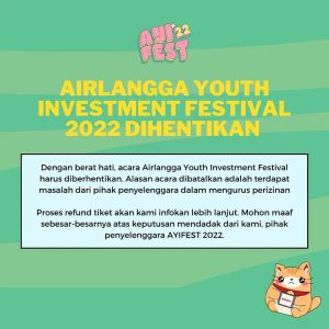 Konser Ayifest 2022 Surabaya batal
