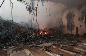 kebakaran kubah masjid Jakarta Islam Center