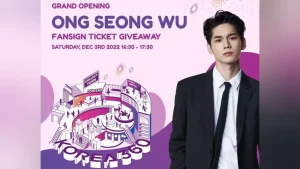 giveaway fansign ticket Ong Seong Woo