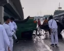 Kecelakaan di Tol Cikampek Hari ini 29 November 2022, Insiden 2 Unit Kontainer Besar Sebabkan Kemacetan Panjang