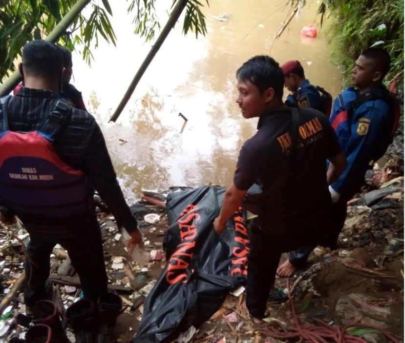 Penemuan mayat di Kali Ciliwung Bogor