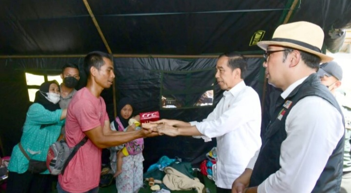 Bantuan bagi korban gempa Cianjur