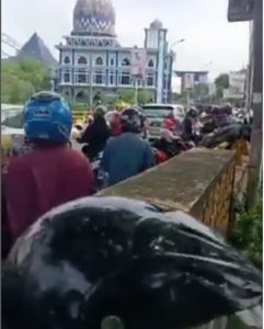 Suasana pasca kecelakaan di Malang hari ini