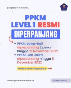 aturan baru PPKM Level 1