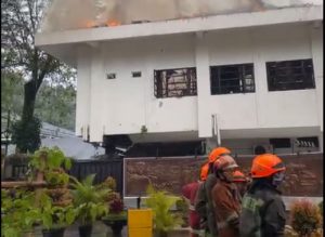 kebakaran di Balai Kota Bandung ini