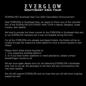 EVERGLOW batal konser di Indonesia