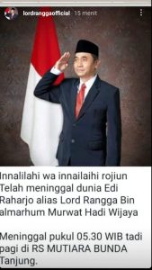 biodata dan profil lord rangga