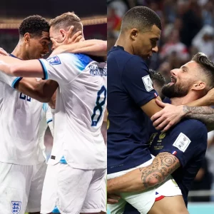 Pertandingan Inggris vs Prancis
