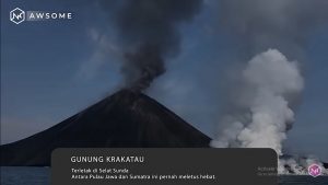 letusan gunung api terbesar di Indonesia