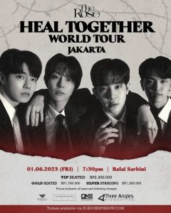 harga tiket konser The Rose di Jakarta 2023