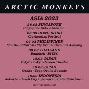 konser Arctic Monkeys 2023 di Jakarta