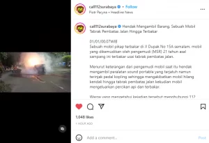 Kecelakaan di Surabaya hari ini 