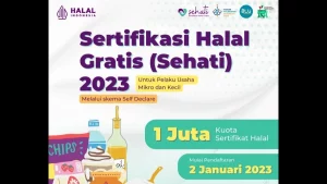 sertifikasi halal gratis 2023