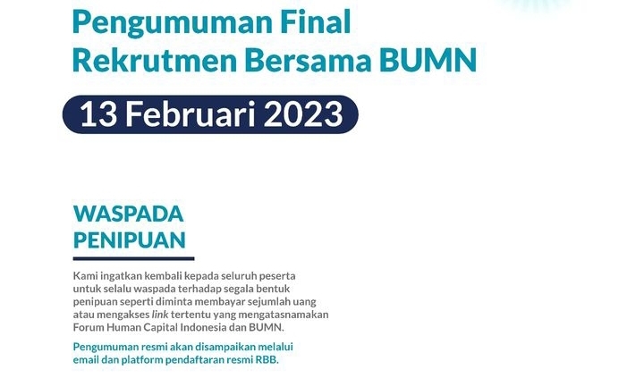 Pengumuman Rekrutmen Bersama BUMN 2022 Batch 2 Segera Dibuka, Begini ...