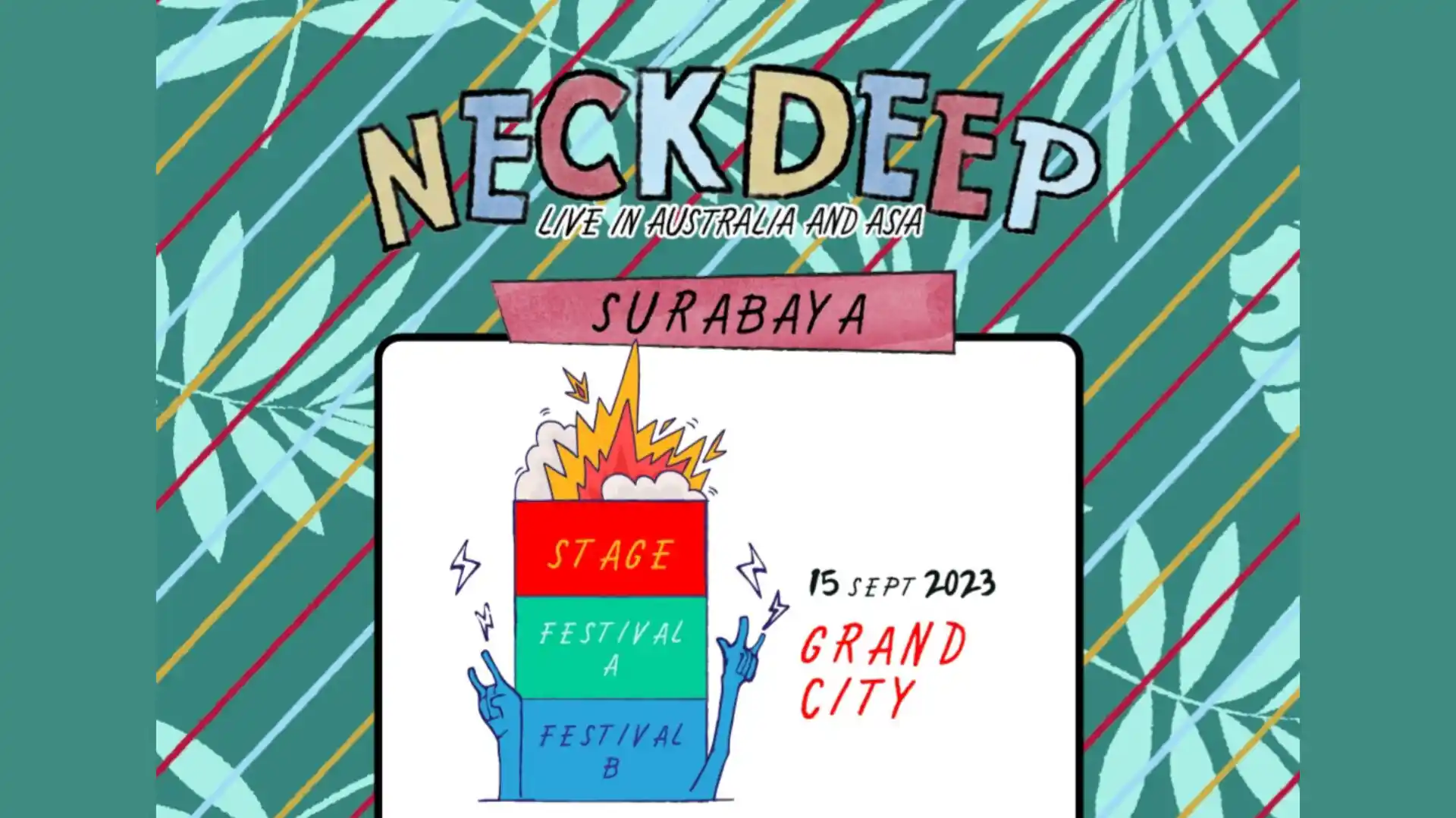 Harga Tiket Konser Neck Deep di Surabaya dan Jakarta September 2023, Mulai Rp 750 Ribu 