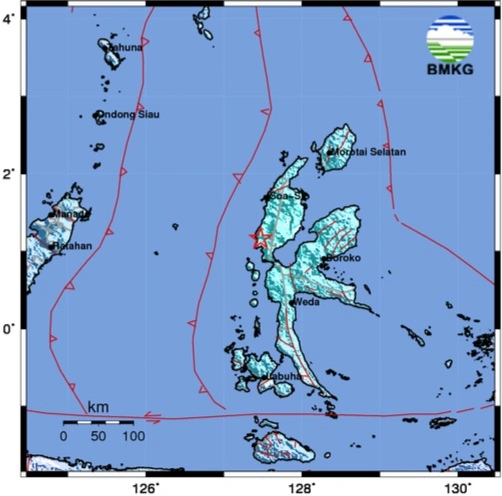 Gempa Maluku Utara Hari ini Senin 11 September 2023