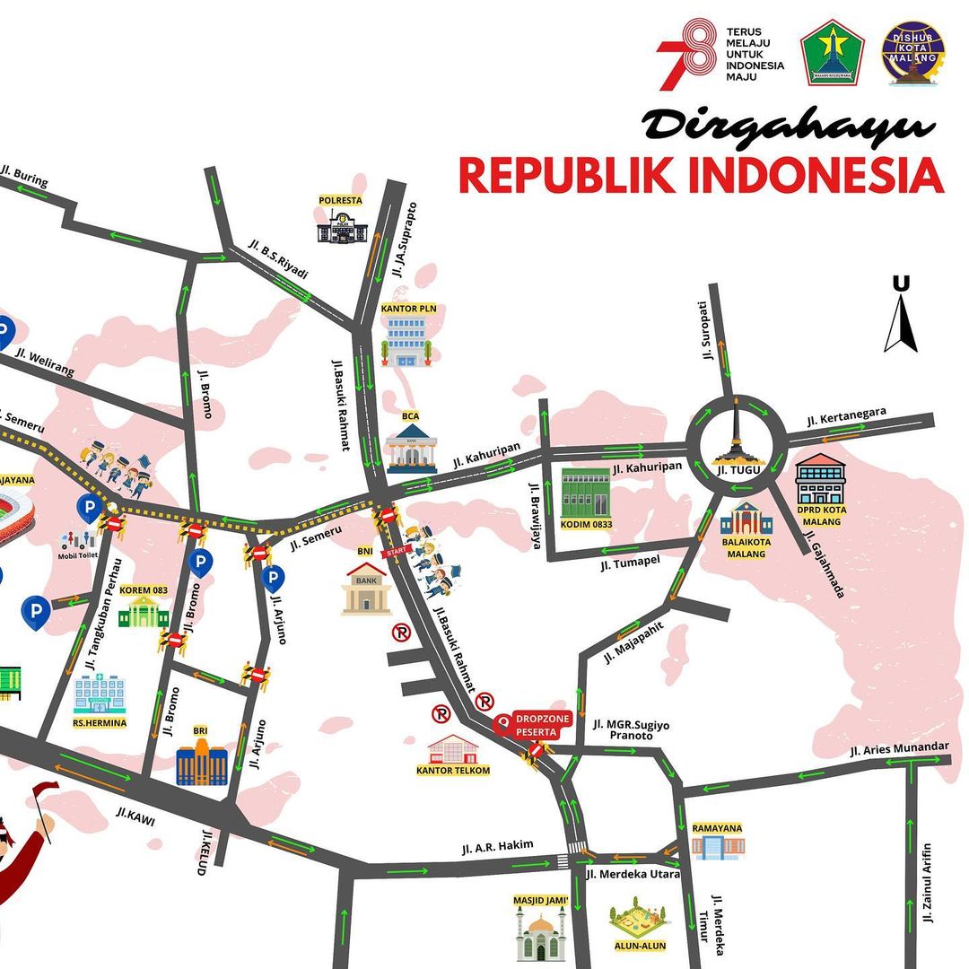 Pengalihan Arus Lalu Lintas Malang 26 Agustus 2023, Sejumlah Daerah Pusat Kota Berpotensi Macet