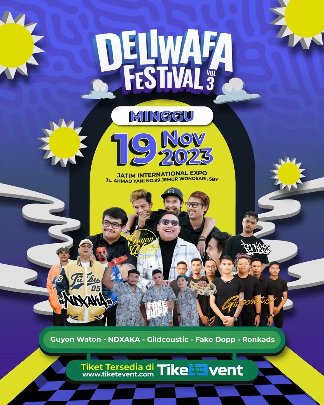Siap Ambyar bersama Guyon Waton dan NDX AKA di Deliwafa Festival 2023 Vol 3. Simak jadwal dan cara beli tiketnya!