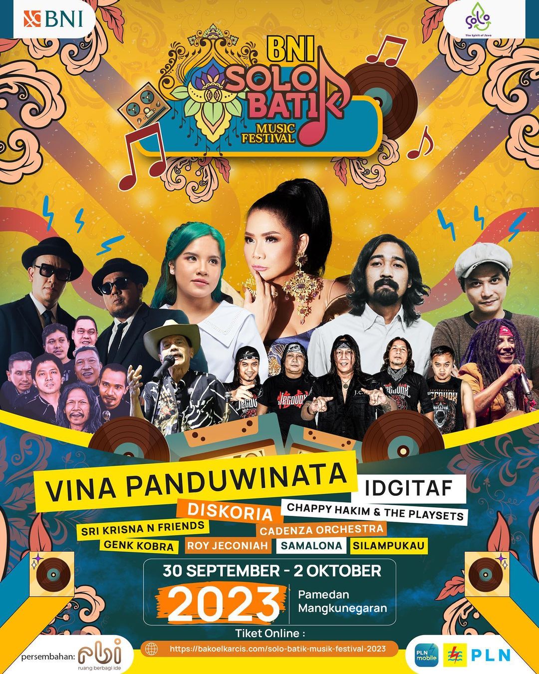 Jadwal dan tiket Solo Batik Musik Festival