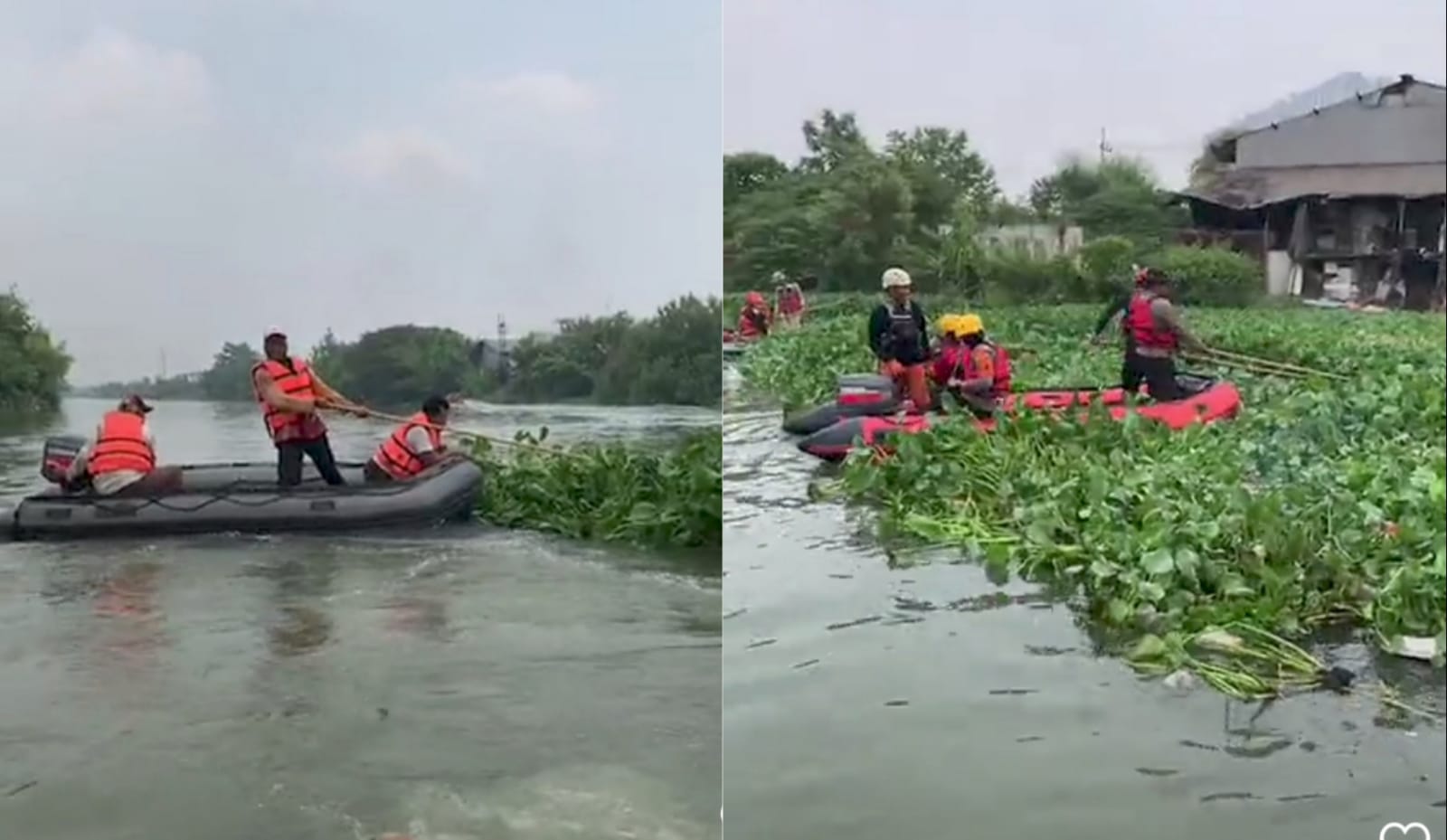 Dua balita tenggelam di sungai Kedurus Surabaya
