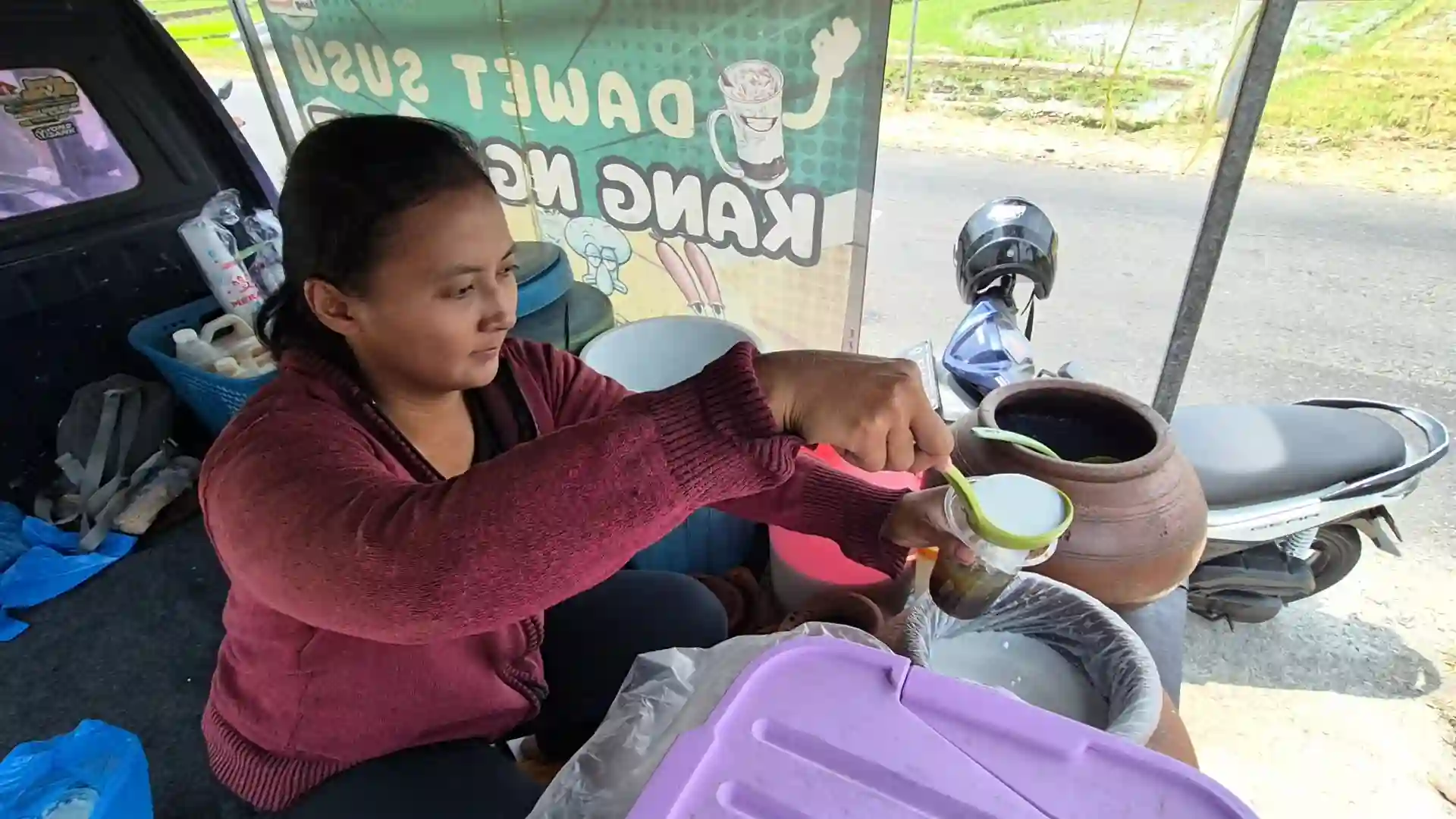Musim Kemarau Bawa Berkah, Penjualan Es Dawet Susu di Kalibawang Tembus 150 Gelas ...