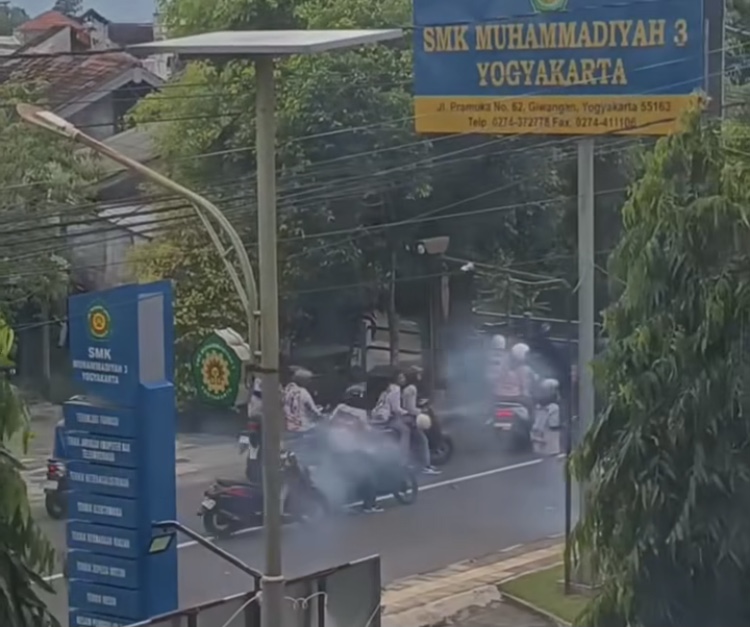 Keributan di Depan SMK Muhammadiyah 3 Jogja, Polisi Amankan 2 Pelajar