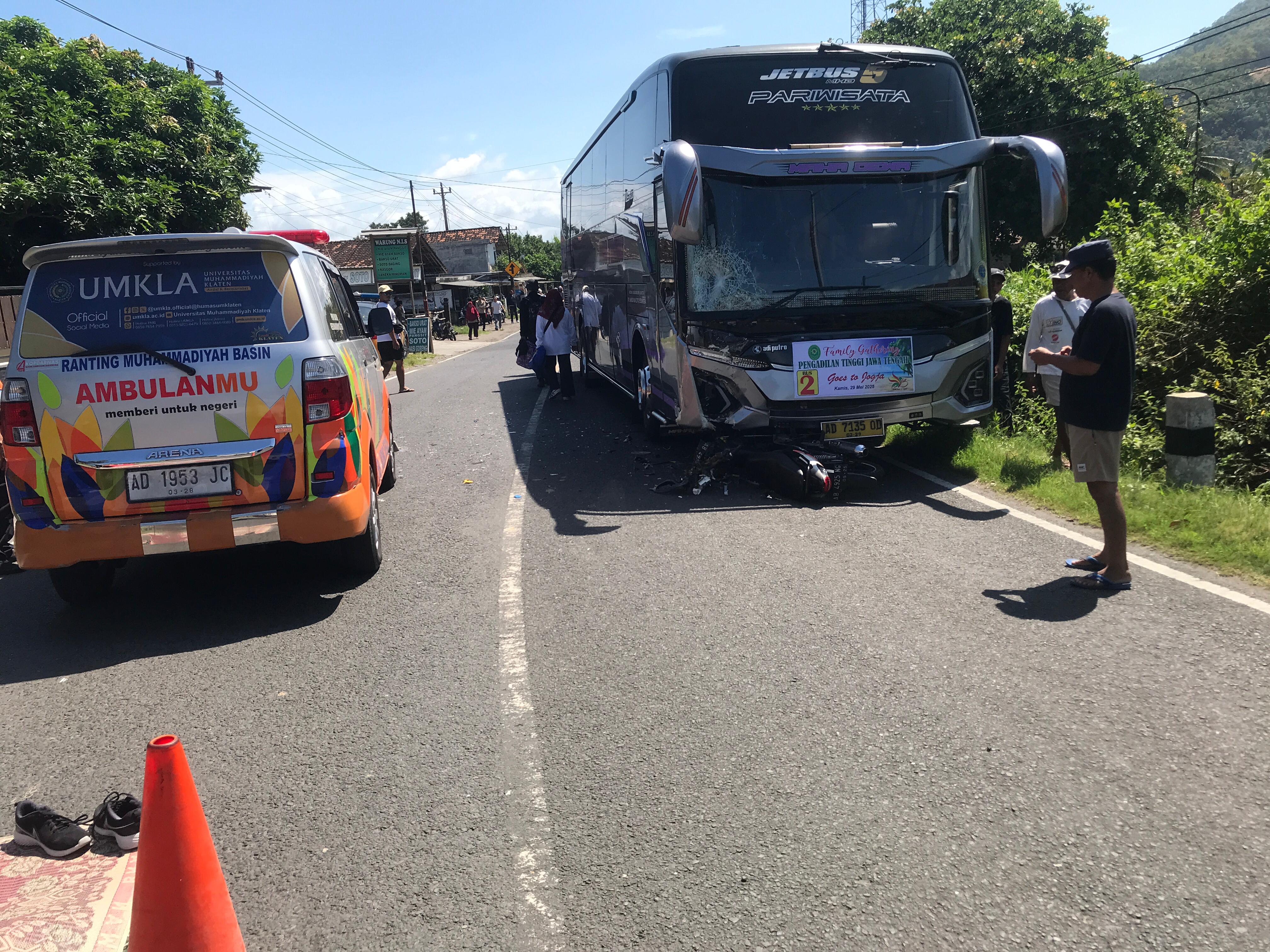 Kecelakaan Maut di Jalan Parangtritis Bantul, Pengendara Motor Tewas Diseruduk Bus