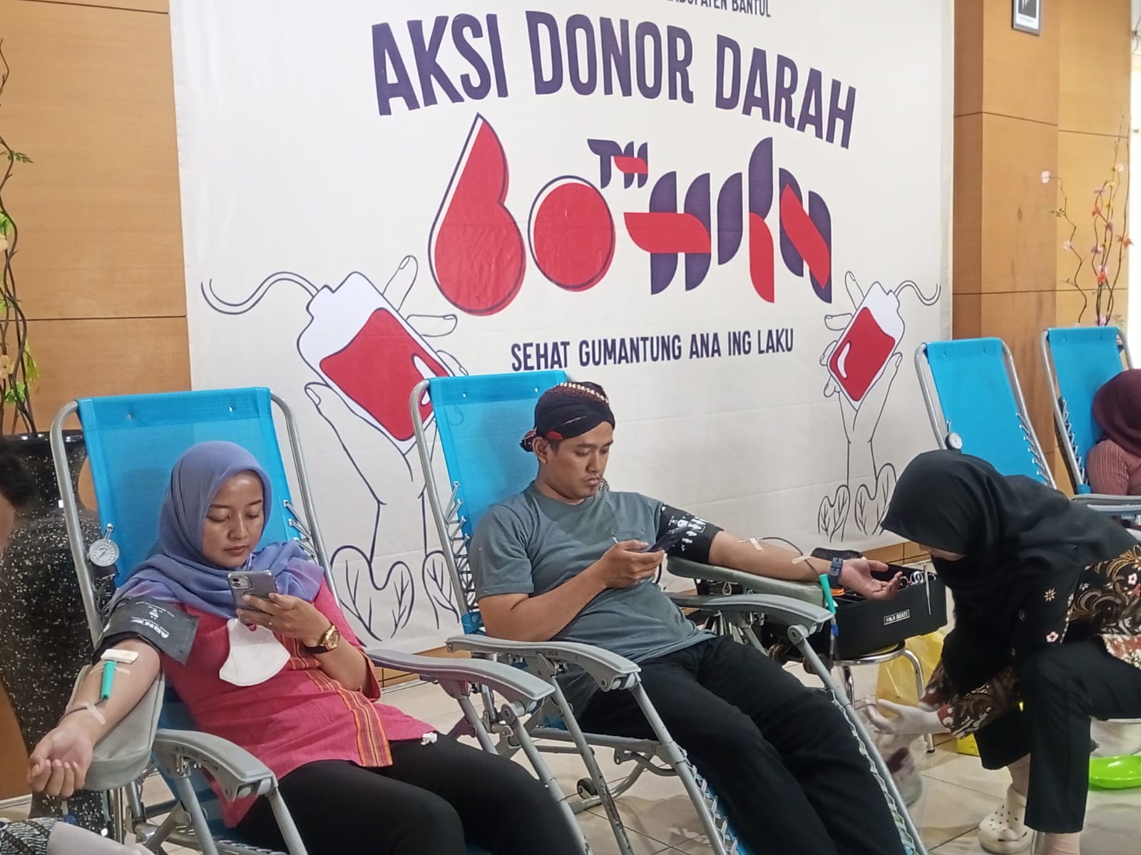 Sambut Perayaan HKN ke-60, Dinkes Bantul Gelar Donor Darah