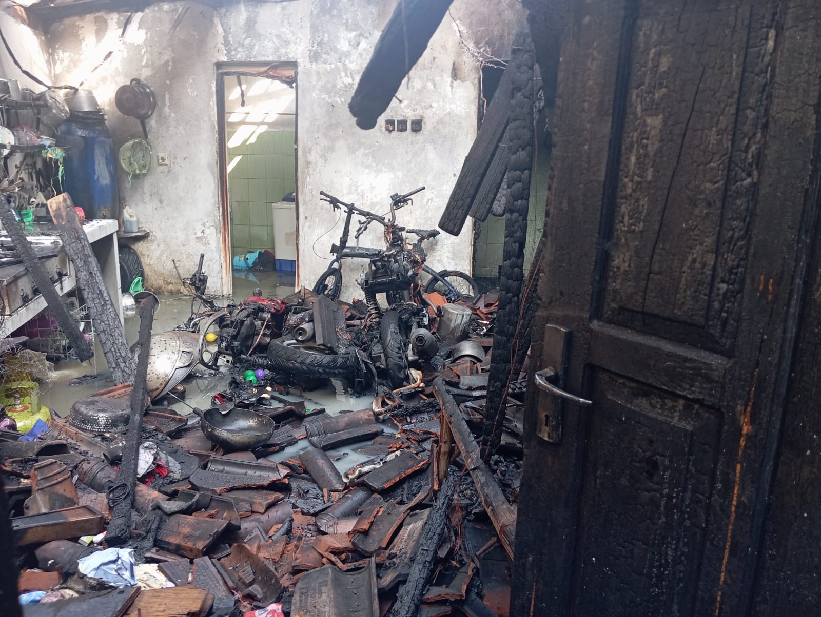 Dipicu Cekcok Saudara, Dapur Rumah Warga di Piyungan Bantul Ludes Terbakar