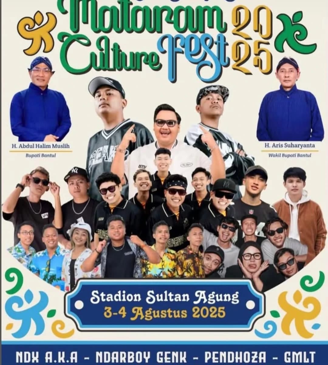 Gratis untuk Umum, Berikut Jadwal Konser Ndarboy Genk-NDX AKA di Stadion Sultan Agung ...