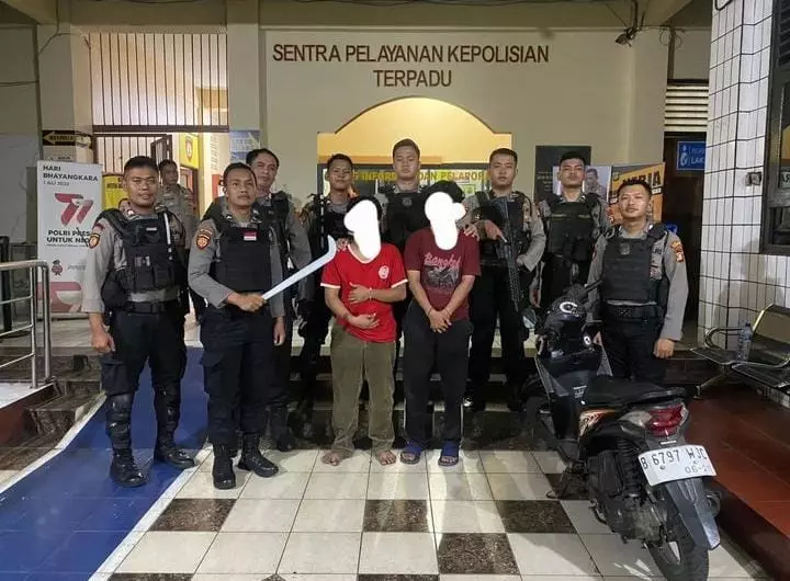 2 Pemuda Bersajam Ditangkap Polisi di Pasar Minggu Jakarta Selatan, Diduga Akan Melakukan Tawuran