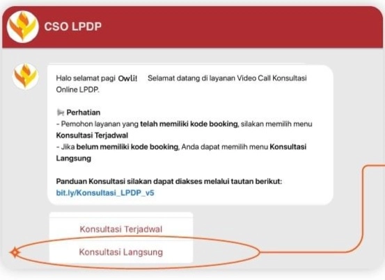 Cara Konsultasi Online LPDP Tanpa Booking