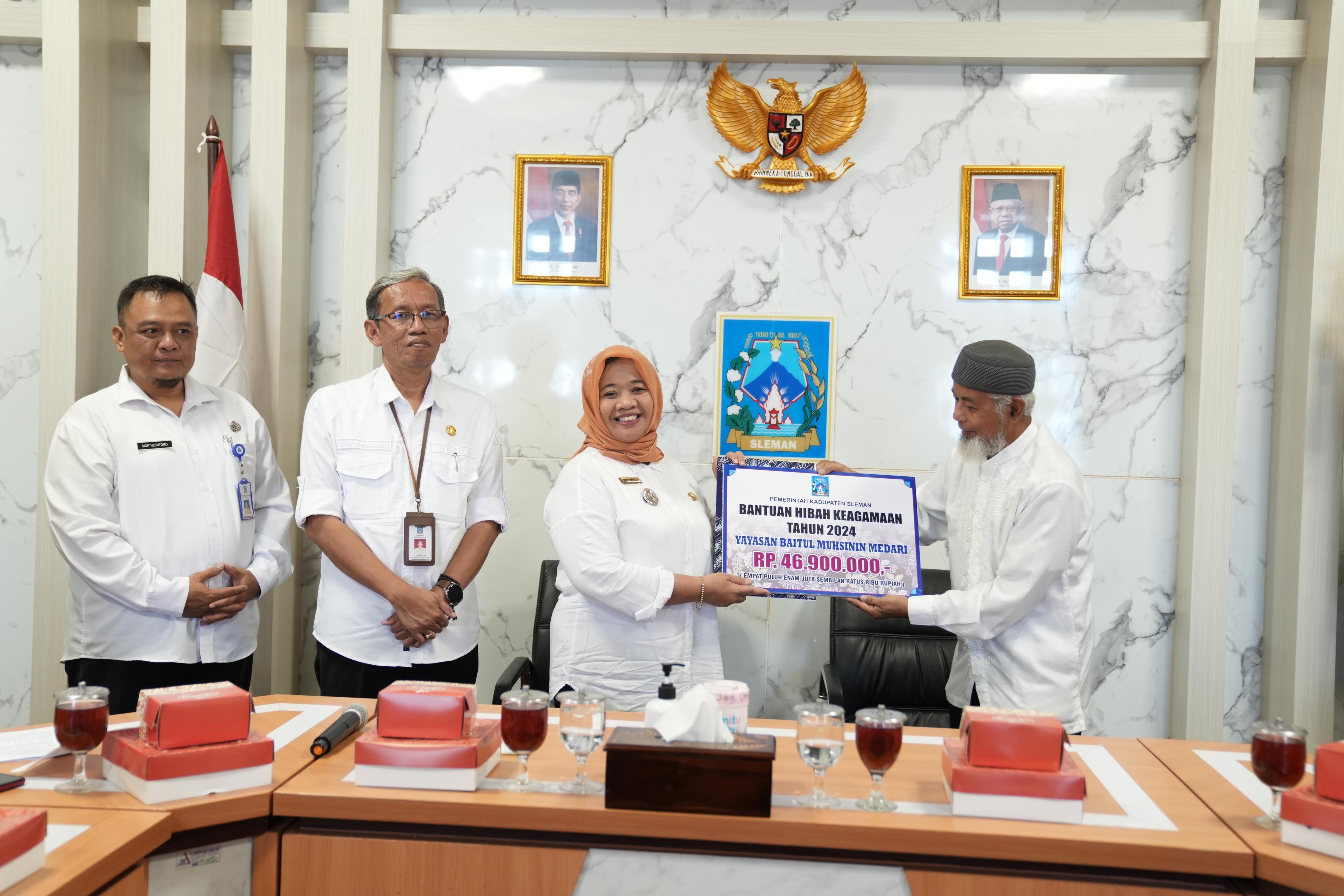Pemkab Sleman Serahkan Dana Hibah Keagamaan, Total Anggaran Rp 1,62 M