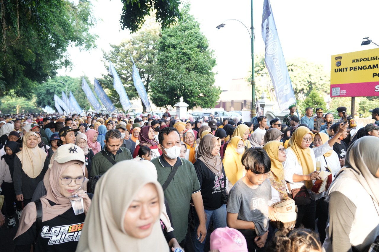 Peringatan Hari Buruh di Sleman, Ribuan Pekerja Ikuti Jalan Santai
