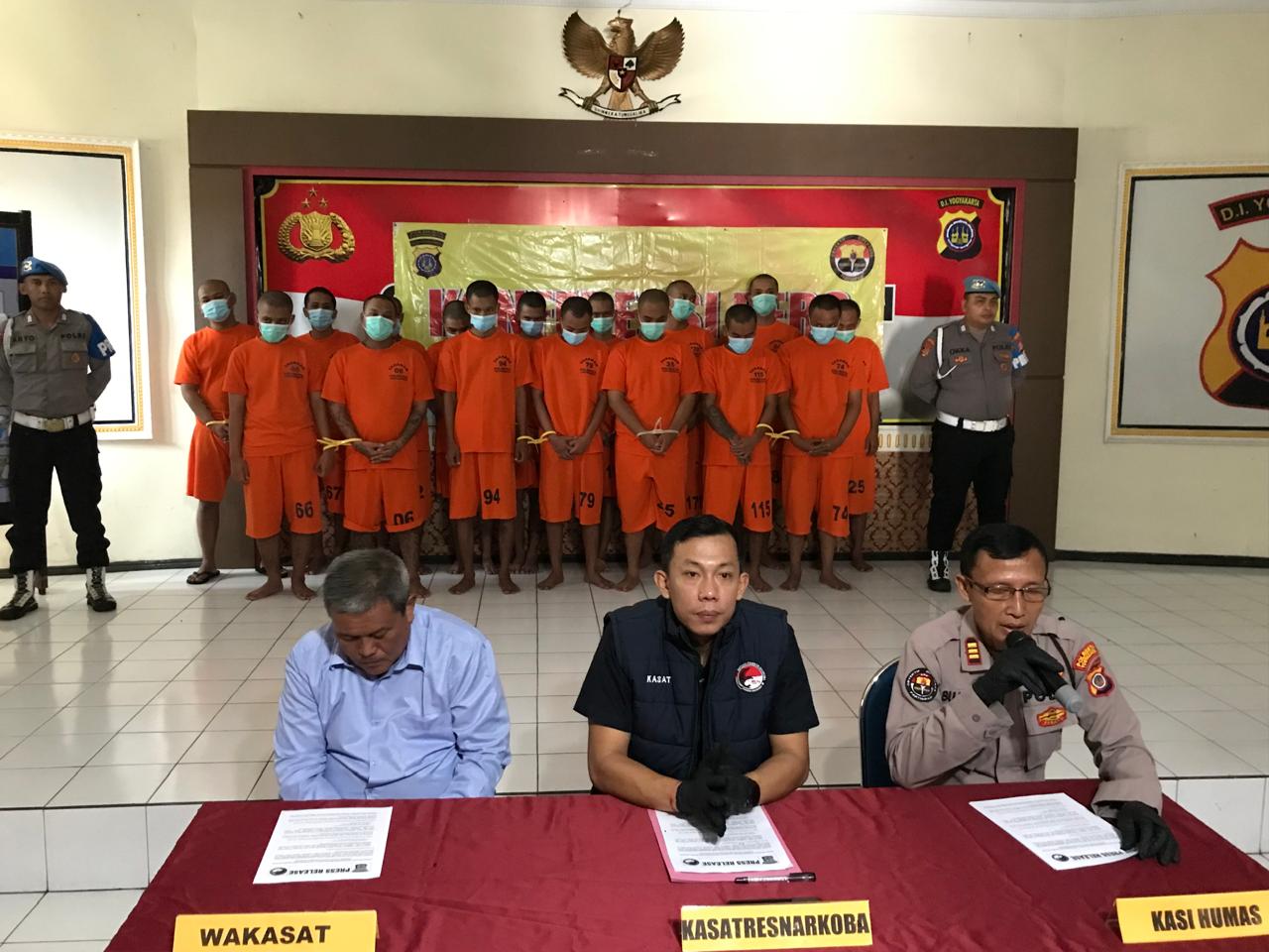 Satresnarkoba Polresta Yogyakarta Bongkar 17 Kasus Penyalahgunaan Narkoba Kurang dari 2 Bulan