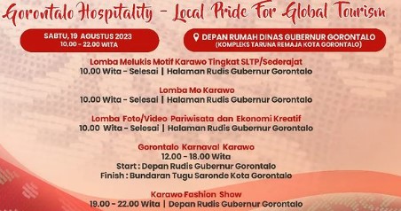 Jadwal Gorontalo Karnaval Karawo 2023